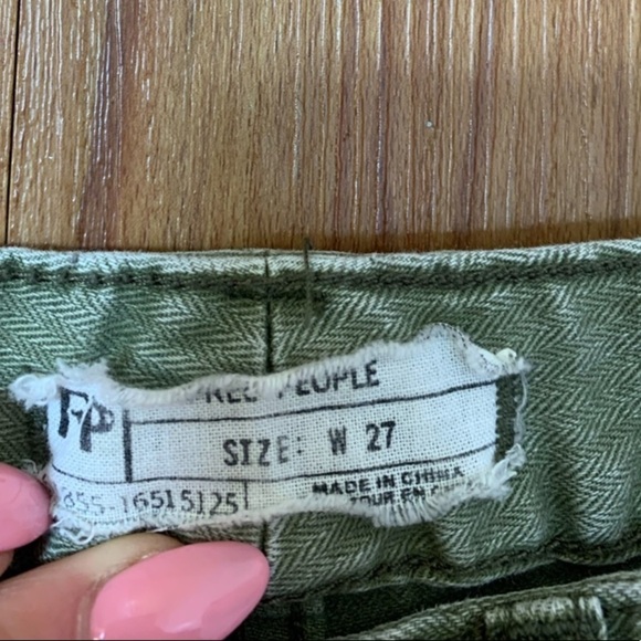 Free People Army Green Skinny Jeans - Picture 14 of 14